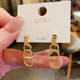 Retro metal cold style earrings for female Internet celebrities, versatile earrings, high-end earrings, 2025 new hot style