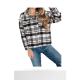 Self-operated jodiflKate black and white plaid jacket - black and white straight hair
