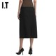 IT Tibi women's solid color skirt new fashionable and capable decoration zipper suit skirt midi skirt 22AP01XL