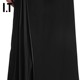 IT Tibi women's solid color skirt new fashionable and capable decoration zipper suit skirt midi skirt 22AP01XL