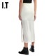IT HELMUT LANG women's skirt flowing and chic splicing micro-transparent midi skirt 4H0303XL
