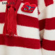 Sanfu Sweater 2025 Spring Same Color Scarf Loose Striped Round Neck Fashion Top Women 495521