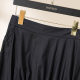 DONEED summer style temperament literary style asymmetric design A-line skirt versatile casual mid-length skirt for women