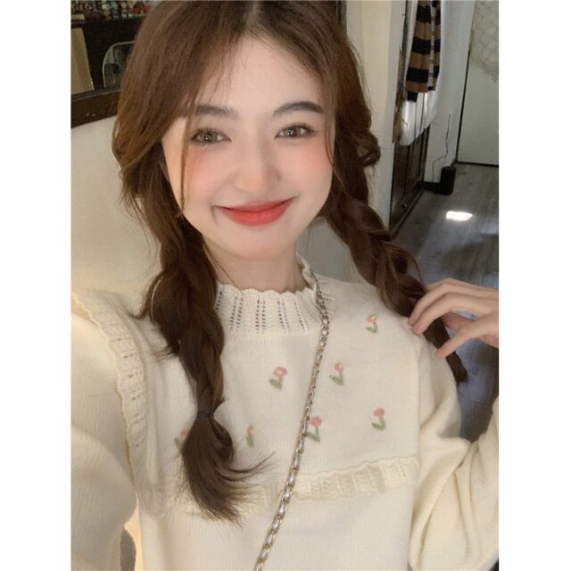 Large size fufu sweet new turtleneck sweater for women in autumn underwear base shirt small top
