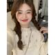 Large size fufu sweet new turtleneck sweater for women in autumn underwear base shirt small top
