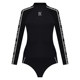 BE Fan De'an little black dress series split triangle long-sleeved swimsuit for women sun protection and anti-chlorine surfing swimsuit for women