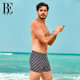 BE Van De'an boxer swimming trunks for men, hydrophobic, quick-drying, effective anti-chlorine, body shaping, fashionable Lycra fabric