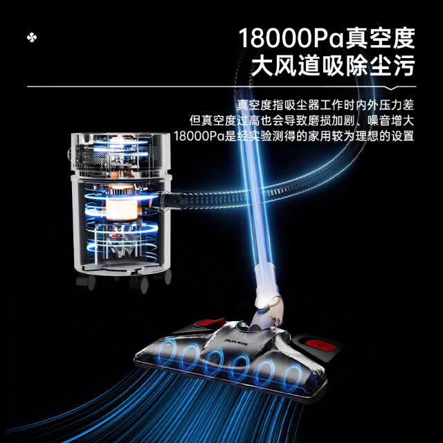 Oaks vacuum cleaner household large suction power decoration high -power suction two -purpose large -capacity barrel vacuum cleaner