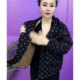 Mom's autumn and winter velvet, thickened and warm 2025 new style jacket, fashionable hooded middle-aged and elderly women's cotton top trendy