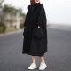 Large size women's clothing, spring and autumn new fashion and literary style hooded windbreaker, fat mm loose temperament, versatile mid-length jacket