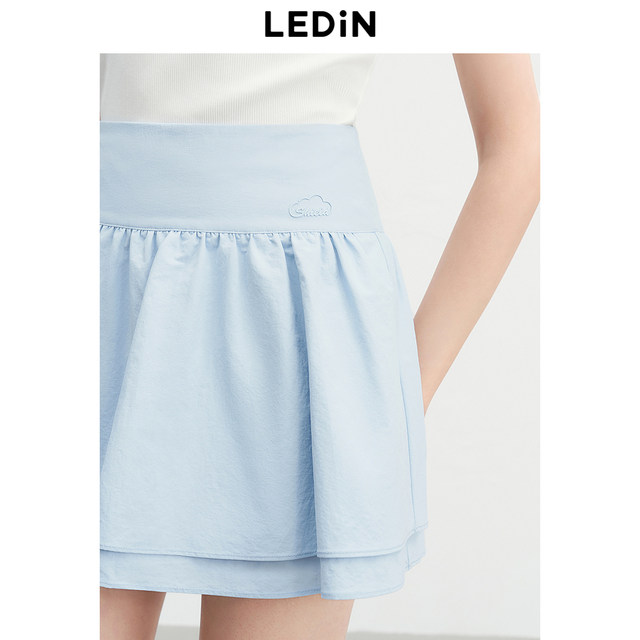 Lecho Sunscreen Cake Skirt for Women 25 Summer New Double Layer Umbrella Skirt Korean Commuter Skirt