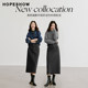 Red Sleeve Outlets2024 Winter New Women's Wear Characteristic after split straight bars and extended skirts Hopeshow
