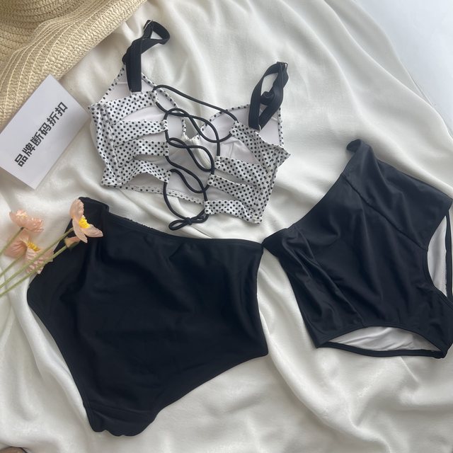 Brand off code discount] Hot spring vacation sexy small breasts gathered slim fairy swimsuit triangle split swimsuit for women