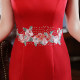 Red Walk Show Dewed Cheongsam Skirt 2023 New High -end Dinner Fish Tail Surlving Annual Conference Performance Server
