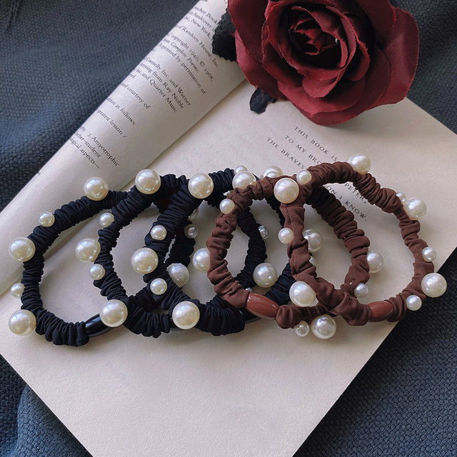 Pearl headband hair band hair band hair band hair women adult rubber band women 2025 new hair band headwear