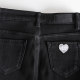 Embroidered black jeans women's tiny feet pants 2025 spring and summer new high-waisted slimming tight stretch pencil pants