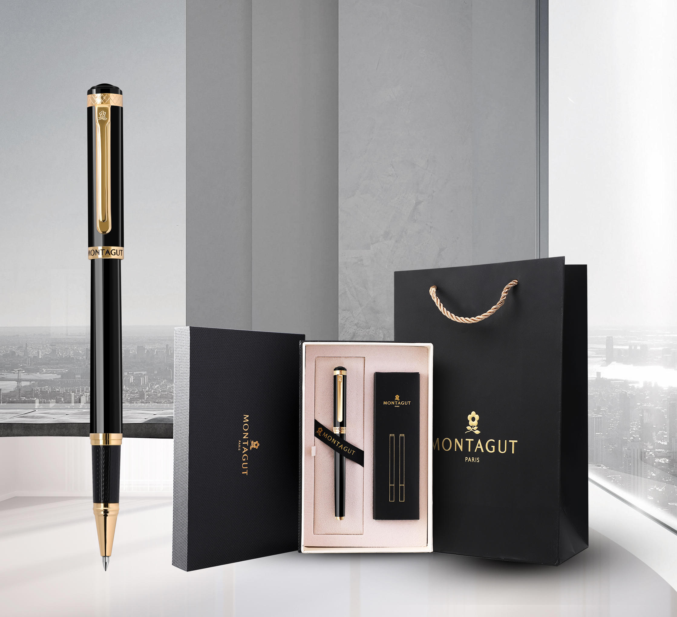 中性笔企业定制logo签单神笔礼盒装送男友高端礼品笔刻字签约开单笔