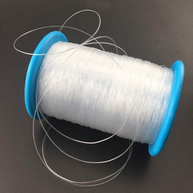 Large roll of unelastic fishing line wrapping ring line transparent fishing line DIY hand-woven tissue box beaded rope
