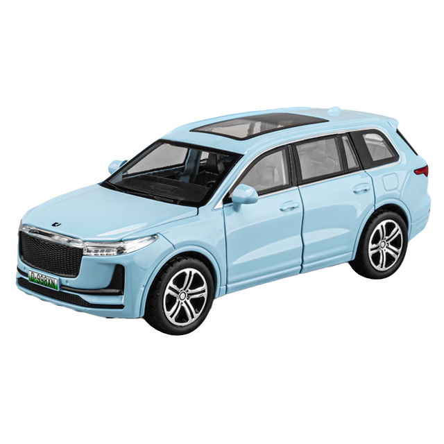 Jiaye Car Model 1:32 Ideal ONE New Energy Alloy Sound Car Model SUV Automobile Children's Toy Model
