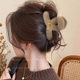 Medium-sized hair clip for women with small hair volume, autumn and winter plush shark clip for the back of the head, high-end half-tied hair headband