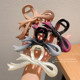 Bow headdress gradient blue grab clip large-size hair clip female head high-end shark clip hair card