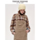 TeenieWeenie Bear Outlet Winter Combed Cotton Corduroy Overalls Retro Hong Kong Style
