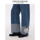 teenieweenie Nanjing Yunjin Research Institute Bear Outlet 2025 spring fashion embroidered straight jeans
