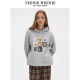 TeenieWeenie Bear Outlet Women's Winter Velvet Sweatshirt Academy Style Hooded Loose Top
