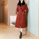 Big brand new Xiangyun Said down jacket Female big size goose down jacket Mom is expensive and thin, mid -length jacket
