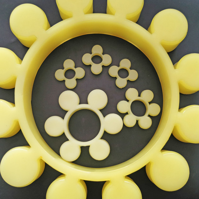 MT coupling plum blossom pad rubber elastic block polyurethane plum blossom rubber ring beef tendon buffer pad hexagonal plum blossom washer