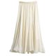 High-end pearlescent apricot streamer tulle skirt skirt for women in summer 2025 new Organ tulle skirt long skirt skirt