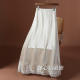 New Chinese style lace spliced ​​skirt for women 2025 spring new acetate satin bread hip skirt fishtail skirt long skirt