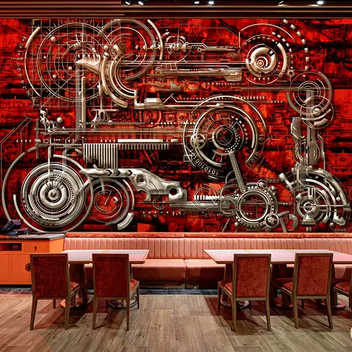 金属齿轮个性壁纸 新人首单立减十元 22年1月 淘宝海外