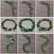 Simulated plants, roses, artificial flowers, rattan wedding arches, stair handrails, air-conditioning pipes, winding and blocking ceiling decoration