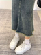 Retro mid-length denim skirt for women in spring and summer 2024 new large-size fish tail half-body long skirt A-line slim hip-pack skirt