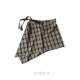 Street dance lace ass curtain one-piece cover skirt lace-up layered skirt women's retro irregular apron far curtain