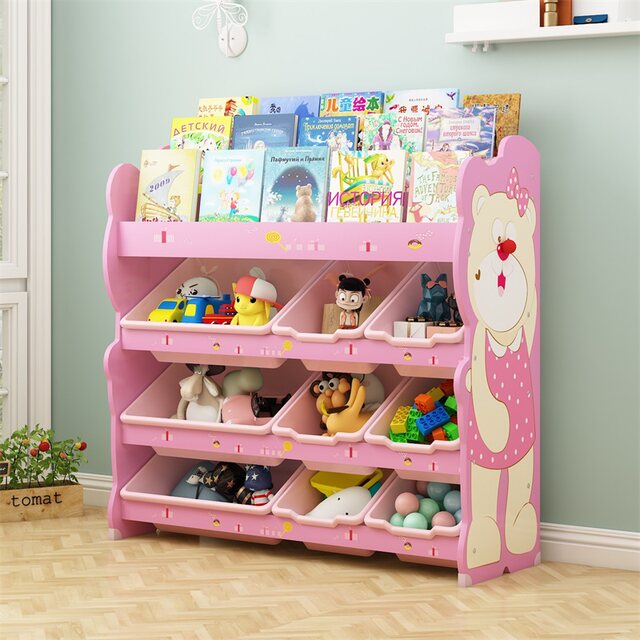 Children's toy storage rack baby bookshelf picture book rack ...