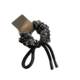 
Retro pattern black small intestine circle high-end texture hair rope headwear 2025 new bow knot ponytail headband