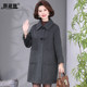 Alpaca velvet coat for women mid-length gray brand 2025 autumn and winter new style middle-aged mother double-sided wool wool jacket