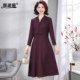 
2025 new high-end dress, feminine, light and luxurious, 50-year-old mother autumn and winter wool noble wedding dress