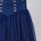 
Lan*ko*zhuo*ya denim mesh spliced ​​skirt for women with high waist slim A-line skirt versatile temperament short skirt pants