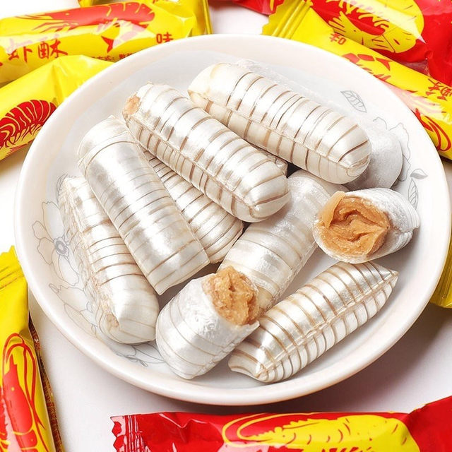 Old Beijing prawn crispy sugar old -fashioned specialty red shrimp candy lobster citrles candy for the New Year, Xu Fuji Crispy Crown Sugar