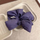 South Korea's Dongdaemun new foam cotton bow hair tie high-end pleated pillow hair rope low ponytail leather case