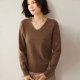 First-line ready-to-wear V-neck cardigan thickened autumn and winter warm bottoming shirt seamless 2024 new fashionable knitted sweater