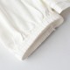 R2 European and American Foreign Trade Captain's Autumn Loose Knit Soft Top Soft Top Sleeples Sleeve Sleeve White White Lace Switch Women's T -shirt