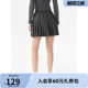 Short skirt for women hot air 2025 summer new pleated slim A-line slim versatile and comfortable commuting temperament