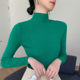 High-end semi-turtleneck sweater for women, autumn and winter slim-fitting 2024 new inner layer, tight-fitting and slimming knitted bottoming shirt for women