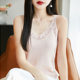 100% pure cotton hollow V-neck camisole women's summer slim fit soft sleeveless bottoming top for women