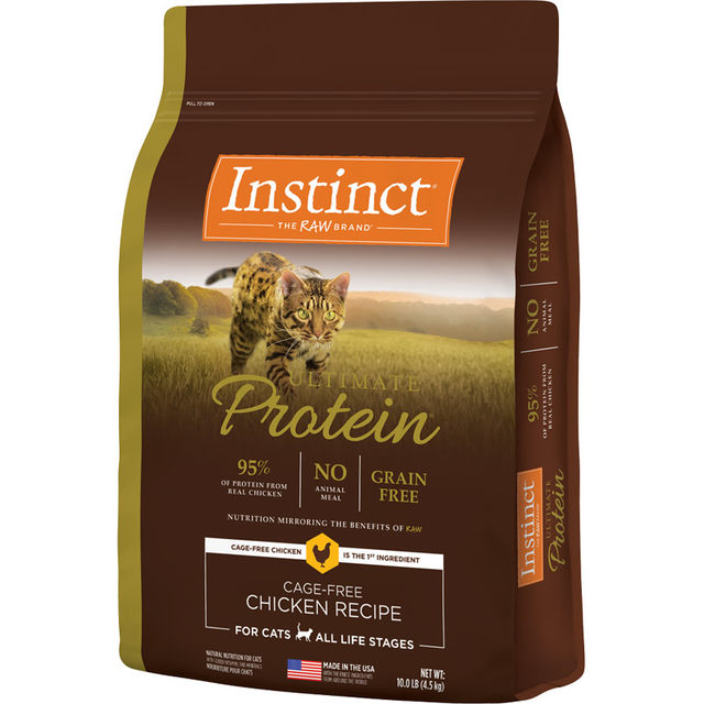 Image showcasing Instinct Natural Baili Cat Food High Protein 10 Pounds Grain-Free ...