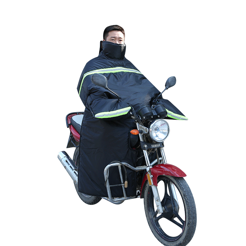 Straddle 125 motorcycle windshield quilt double-sided waterproof curved beam winter plus velvet thickened electric pedal cold-proof leggings